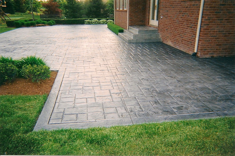 New Stamped Concrete Patio