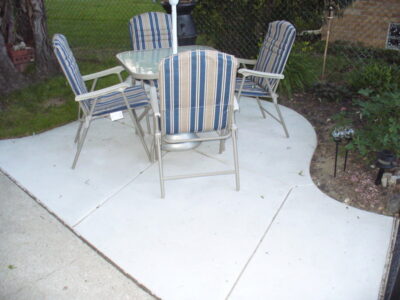 New Cement Patio