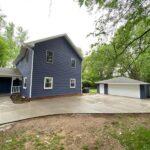 home with new driveway